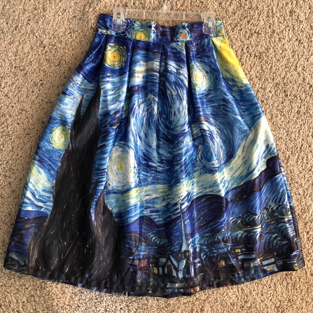 Van Gogh painting skirt